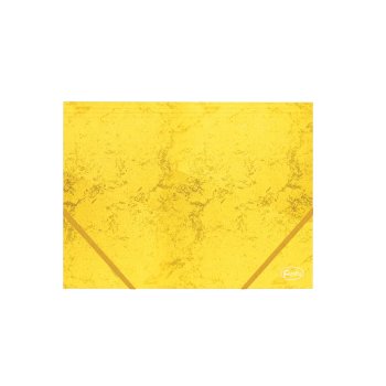 Mape ar gumijām A4 FOROFIS 350g/m2 no kartona (dzeltena)