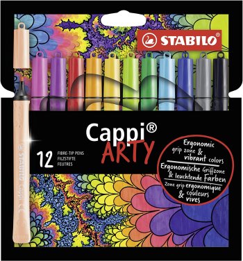 Flomasteri Stabilo Cappi ARTY | 12 krāsas