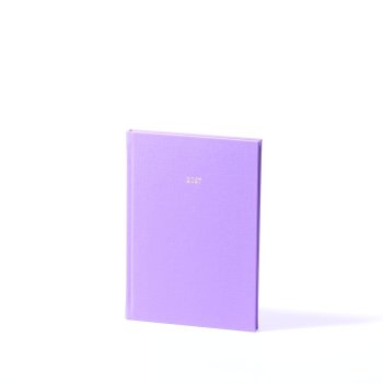 Dienasgrāmata Prestige maksligā āda ar faktūru violets 2027