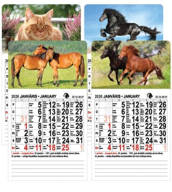 Kalendārs ar magnētu 2026