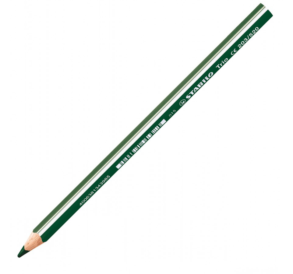 Krāsainais zīmulis STABILO TRIO THICK | tumši zaļš
