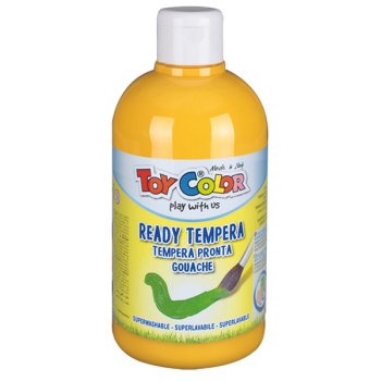 Tempera krāsa ToyColor - superwashable |500ml| Dzeltena