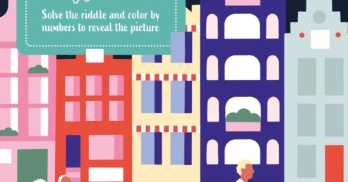 Color With Numbers Riddle Mystery Coloring Around the World : Solve the Riddle and Color by ...