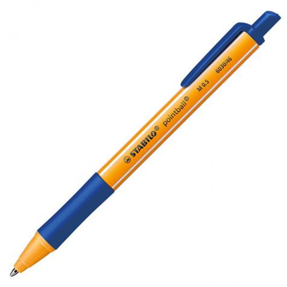 Lodīšu pildspalva STABILO POINTBALL |0.5 mm| Zila