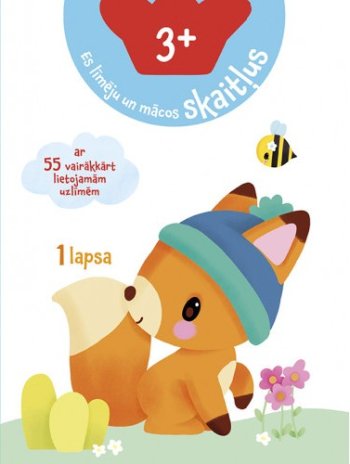 Es līmēju un mācos skaitļus. 3+ 1lapsa
