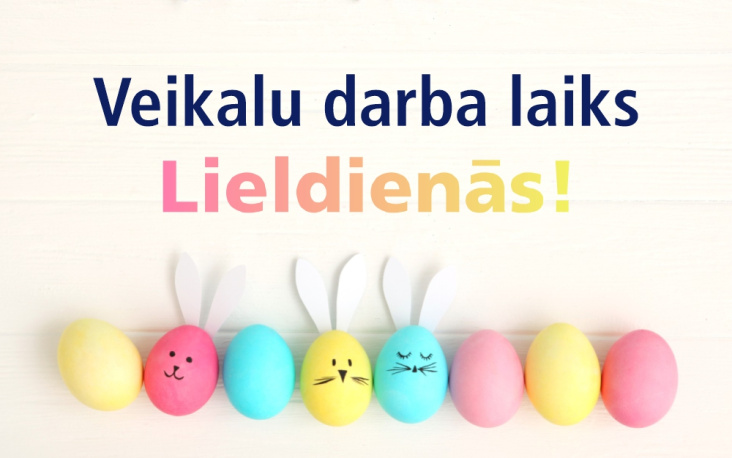 GLOBUSS grāmatnīcu darba laiks Lieldienās, 2025