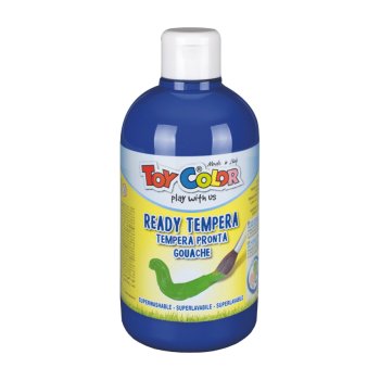 Tempera krāsa Toy Color superwashable /500ml/ zila
