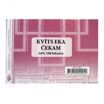 Kvīts EKA čekam A6V 12004