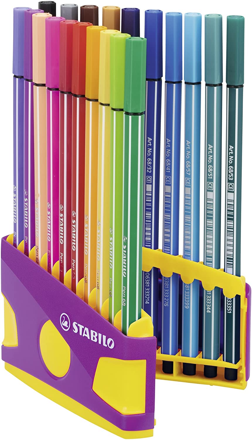 Flomasteru kompl. STABILO Pen 68 ColorParade | 20 krāsas