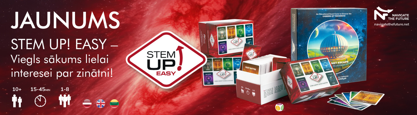 STEM UP Easy jaunā spēle zinātkāriem prātiem!