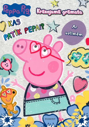 Peppa Pig. Kas patīk Peppai? Krāsojamā grāmata. Ar uzlīmēm