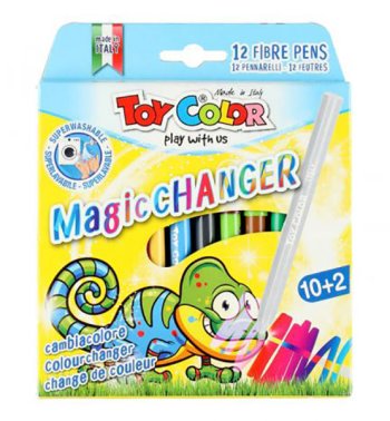 Flomasteri 10 krāsu Magic Changer 2+