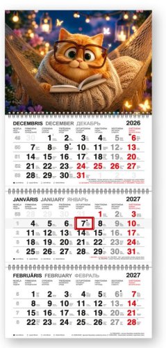 Sienas kalendārs 3 spirāles 2027