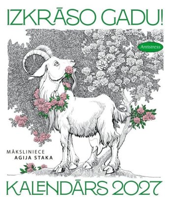 Kalendārs 2027 Izkrāso gadu!