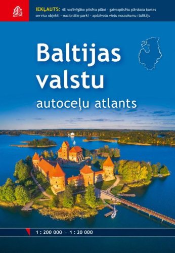 The road atlas of Baltic countries