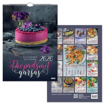 Kalendārs 2026. Divpadsmit garšas