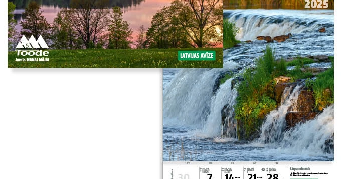Kalendārs 2025 Latvijas avīze tradicionālais