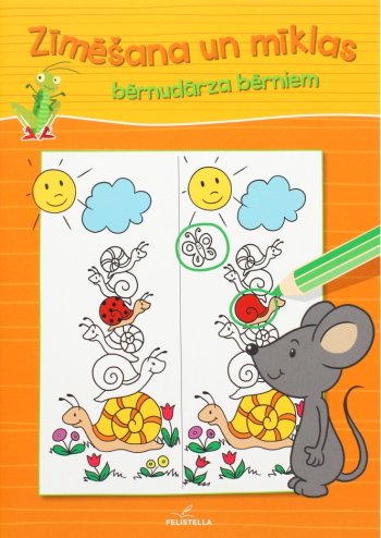 Zīmēšana un mīklas bērnudārza bērniem. Pelīte