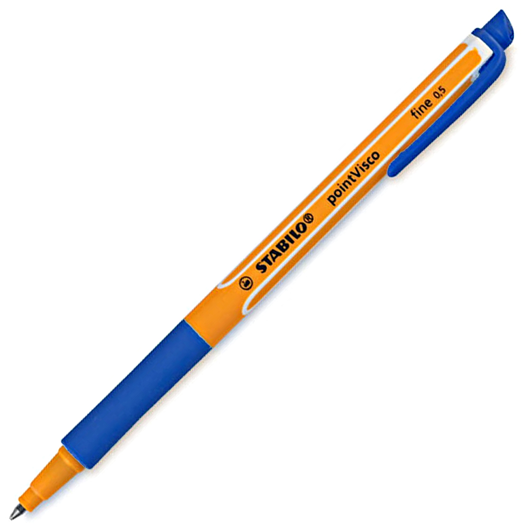 Tintes pildspalva, 0,5 mm - STABILO POINT VISCO ROLLERBALL| Zila
