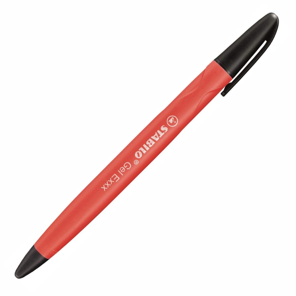 Dzēšama gēla pildspalva STABILO Gel Exxx | 0.5mm| Sarkana