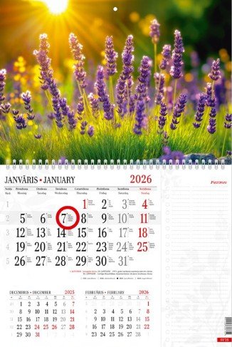 Sienas kalendārs 2026