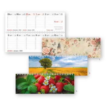 Galda kalendārs 2026 garenais Mobile serviss