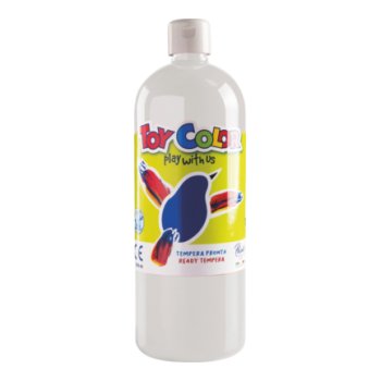 Tempera krāsa ToyColor - superwashable |1000ml | Balta