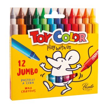 Vaska krītiņi ToyColor Jumbo 12 krāsas