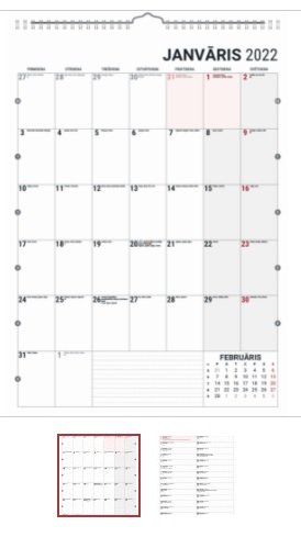 Office planner 2026/ trīsdaļīgais kalendārs