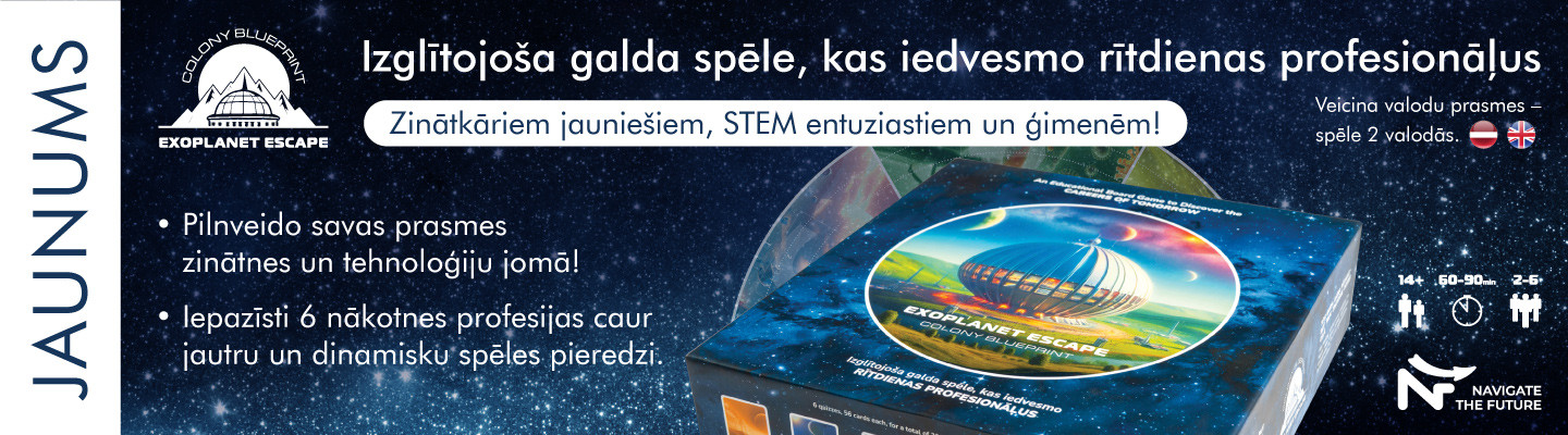 STEM UP! Latvijā radīta prāta spēle STEM prasmju attīstīšanai