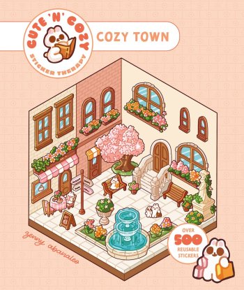 Cute 'n' Cozy Sticker Therapy : Make Your Own Adorable Room Sets! Over 500 Reusable Stickers
