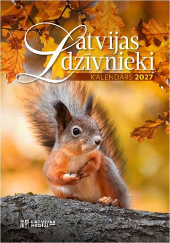 Kalendārs 2027. Latvijas dzīvnieki