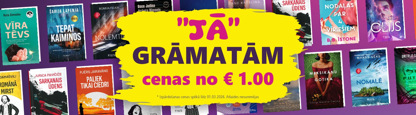 Lielā grāmatu izpārdošana! Grāmatām cenas no 1eur!