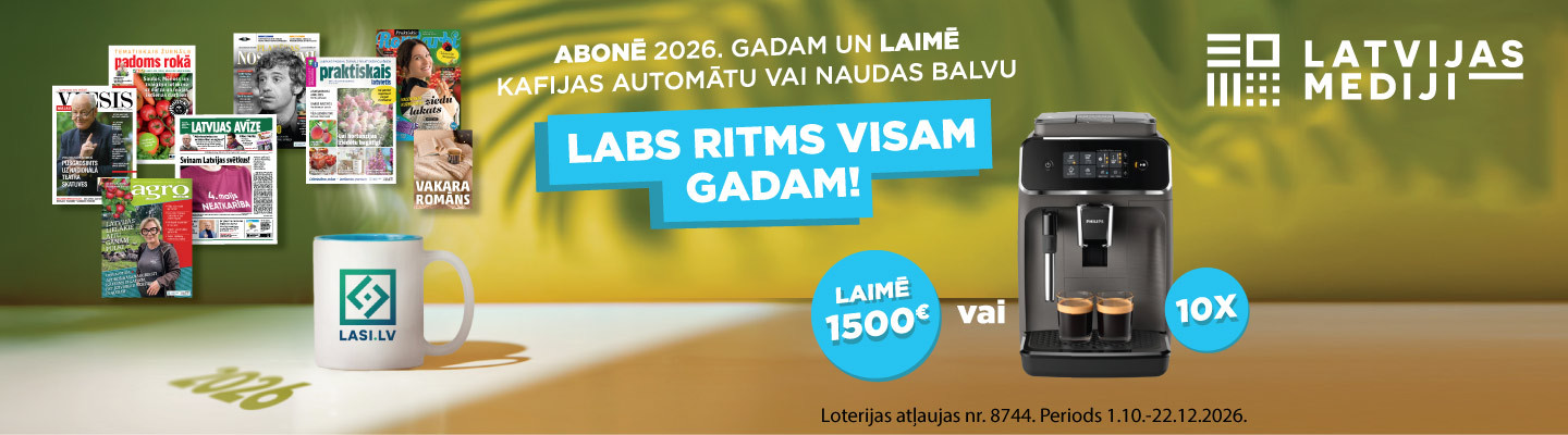 Abonē žurnālus 2026.gadam!