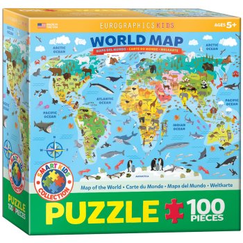 Puzle EuroGraphics, Map of the World 100 XXL