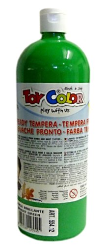 Tempera krāsa ToyColor - superwashable |1000ml | Gaiši zaļa