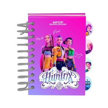 Blociņš  A7, 80 lpp.ar spirāli, K-POP DEMON HUNTERS