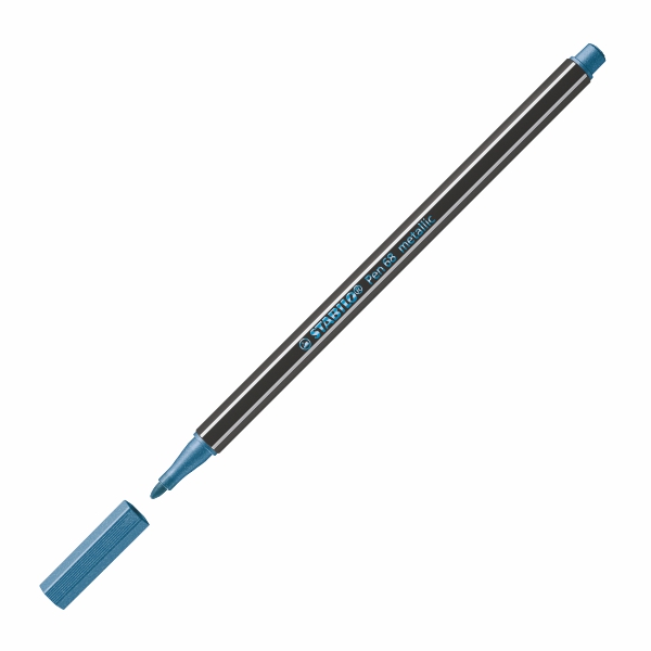 Flomasters STABILO Pen 68 metallic |1mm| zila