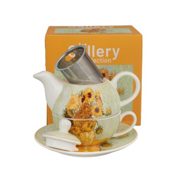 Tējkanna ar krūzi un tējas sitiņuu Saulespuķes - V. van Gogs