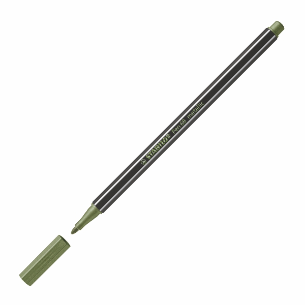 Flomasters STABILO Pen 68 metallic |1mm| gaiši zaļš