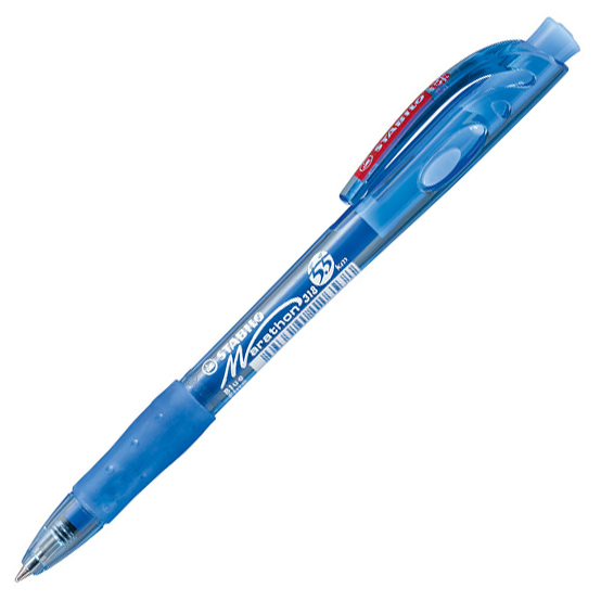 Lodīšu pildspalva STABILO MARATHON |0.38 mm| Zila
