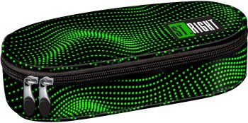 Penālis ar 1 nodalījumu, bez piederumiem, Green Halftone