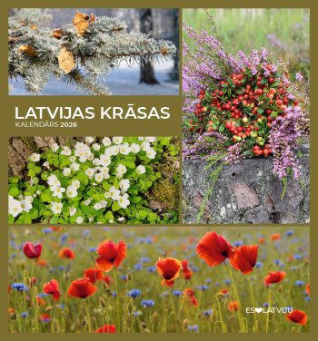 Kalendārs 2026 Latvijas krāsas