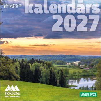 Kalendārs 2027 Latvijas avīze tradicionālais