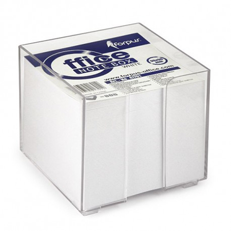 Piezīmju papīra kubs 90x90 balts (kastītē)