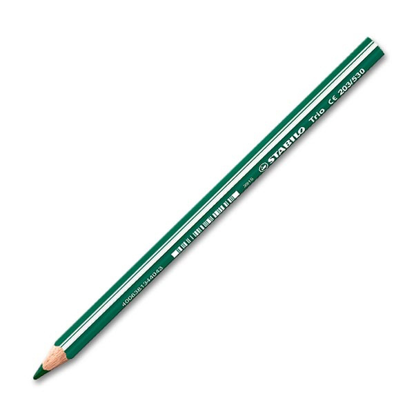 Krāsainais zīmulis STABILO TRIO THICK | zaļš