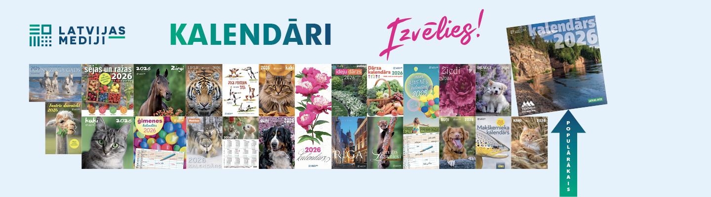 Kalendāri un gadagrāmatas 2026.gadam!