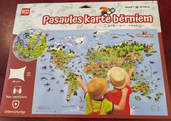 Pasaules karte bērniem. Geografika