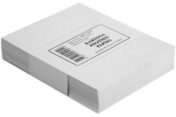 Piezīmju kartons 8x10 Balts (50 gab)